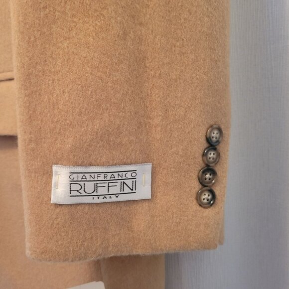 Gianfranco Ruffini Mens Camel Hair Blazer Size 44LG - Picture 2 of 10